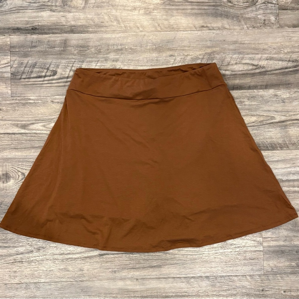 LuLaRoe Brown Eileen Skort - 3XL